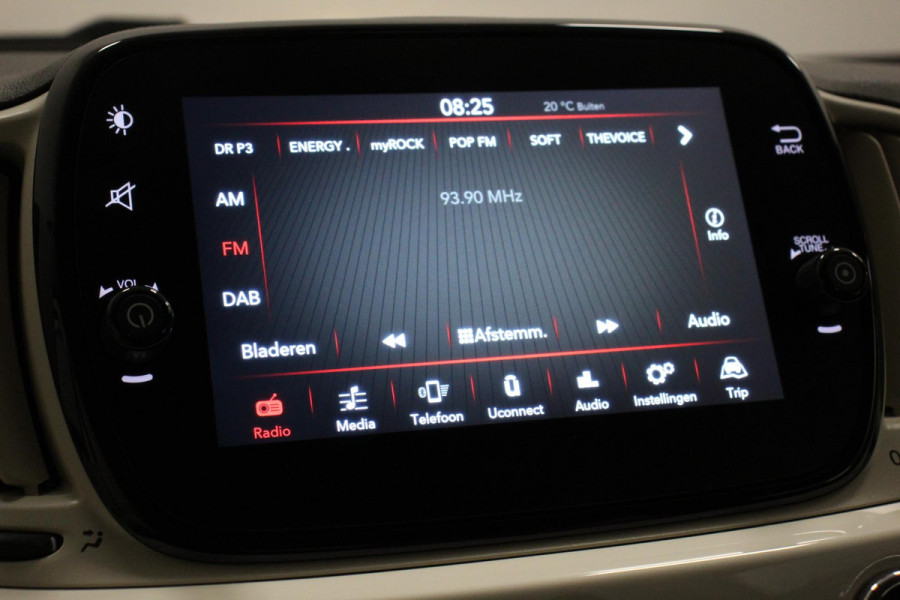 Fiat 500C 1.0 69pk Hybrid Lounge Plus Climate Control Navigatie Apple Carplay/Android Auto Parkeersensor achter Cruise Control Airco