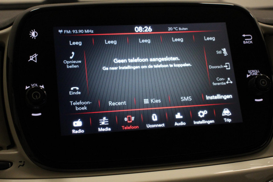 Fiat 500C 1.0 69pk Hybrid Lounge Plus Climate Control Navigatie Apple Carplay/Android Auto Parkeersensor achter Cruise Control Airco