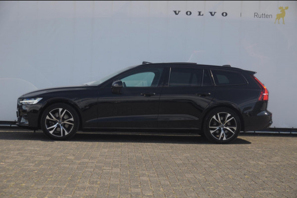 Volvo V60 B4 211PK Automaat Plus Dark / Trekhaak / Panoramadak / Keyless entry / Elektrische achterklep / Stoel - en stuurwielverwarming / BLIS / Adaptieve cruise control / Parkeersensoren met camera
