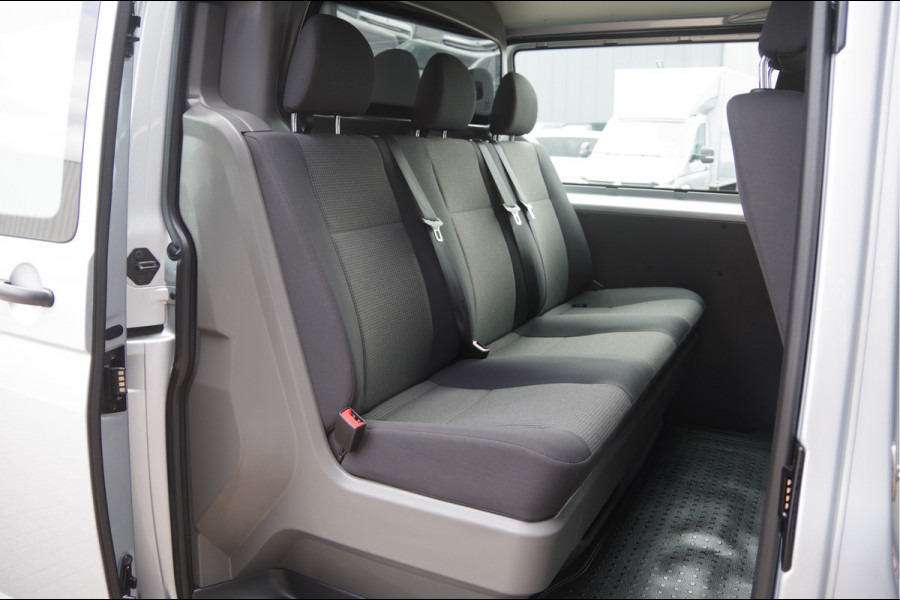 Volkswagen Transporter 2.0 TDI L2 DC-5P, 150PK AUT. LED, 2X SCHUIFDEUR, STOELVERWARMING, STANDKACHEL, AIRCO, DUBBELE CABINE, DUBBEL CABINE