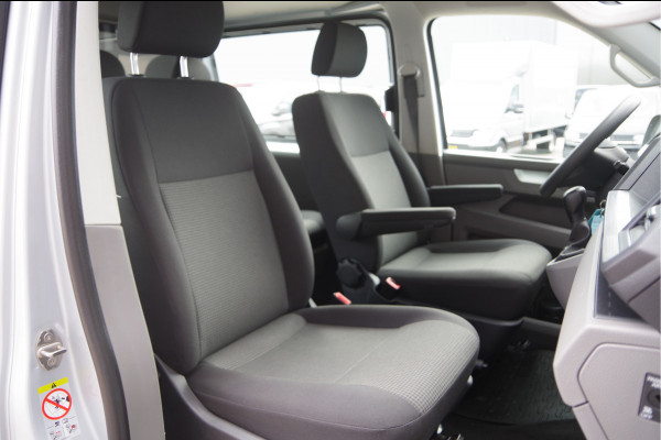 Volkswagen Transporter 2.0 TDI L2 DC-5P, 150PK AUT. LED, 2X SCHUIFDEUR, STOELVERWARMING, STANDKACHEL, AIRCO, DUBBELE CABINE, DUBBEL CABINE