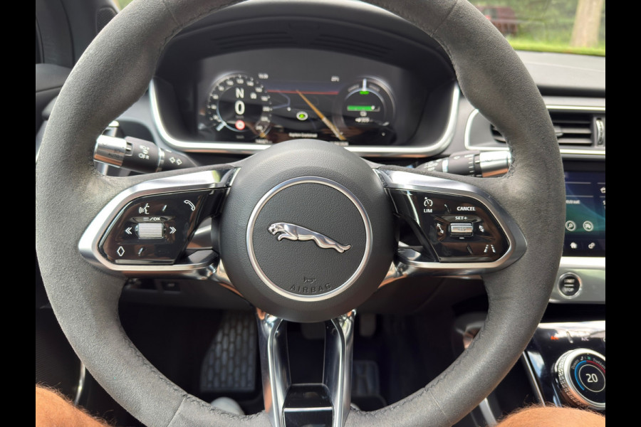 Jaguar I-PACE EV400 First Edition HSE 90 kWh l 84% SOH l Performance Stoelen l 22" velgen l Pano l Alcantara Stuur l Meridian