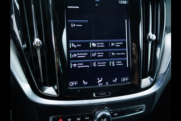 Volvo V90 2.0 T6 AWD R-Design | Pano | Trekhaak | Headup | Harman Kardon | Pilot assist | Stoel- & Stuurverwarming | 19"LMV, Extra getint glas, 1/2 leer/alcantara, PDC + Camera, Apple Carplay, Elec. achterklep