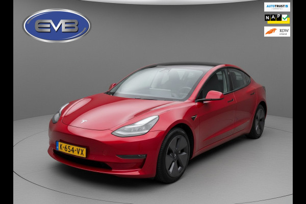 Tesla Model 3 Long Range AWD 75 kWh, panoramadak, leder, nieuwstaat! Origineel NL auto met nap