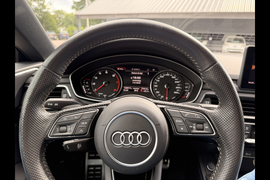 Audi A5 Sportback 35 TFSI Sport S-line edition | LED | Zwart optiek | Trekhaak | Sportstoelen | PDC | Keyless | Navi | Elek. achterklep | Afgevlakt stuur |