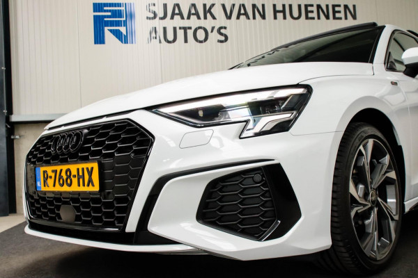 Audi A3 Sportback 35 1.5 TFSI S Edition One S-line 150pk S-Tronic Lederen kuipstoelen|Virtual Cockpit|Panoramadak|LED Matrix|Black