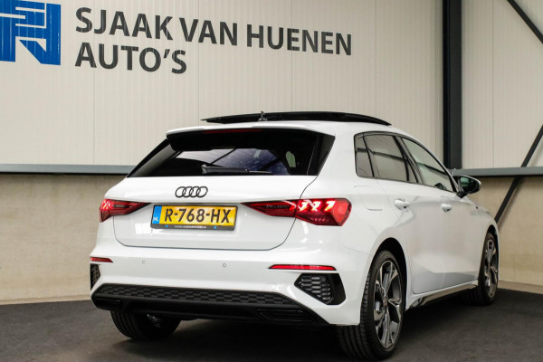 Audi A3 Sportback 35 1.5 TFSI S Edition One S-line 150pk S-Tronic Lederen kuipstoelen|Virtual Cockpit|Panoramadak|LED Matrix|Black