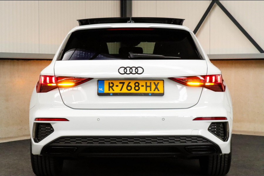 Audi A3 Sportback 35 1.5 TFSI S Edition One S-line 150pk S-Tronic Lederen kuipstoelen|Virtual Cockpit|Panoramadak|LED Matrix|Black