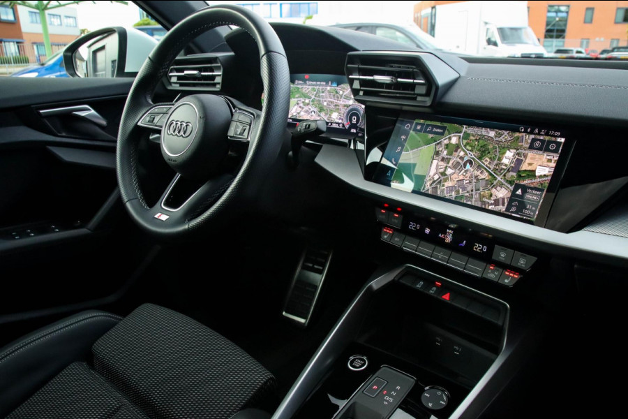 Audi A3 Sportback 35 1.5 TFSI S Edition One S-line 150pk S-Tronic Lederen kuipstoelen|Virtual Cockpit|Panoramadak|LED Matrix|Black