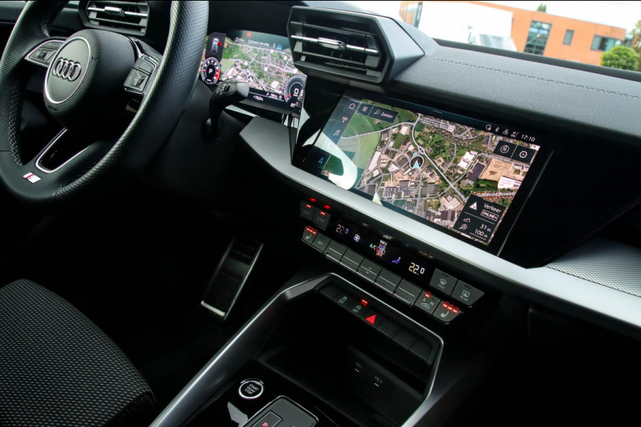 Audi A3 Sportback 35 1.5 TFSI S Edition One S-line 150pk S-Tronic Lederen kuipstoelen|Virtual Cockpit|Panoramadak|LED Matrix|Black