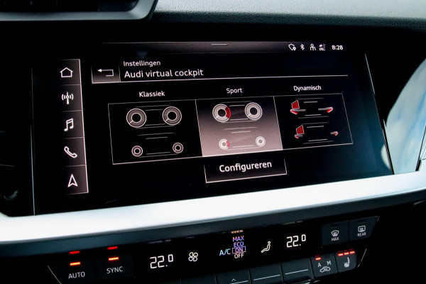 Audi A3 Sportback 35 1.5 TFSI S Edition One S-line 150pk S-Tronic Lederen kuipstoelen|Virtual Cockpit|Panoramadak|LED Matrix|Black
