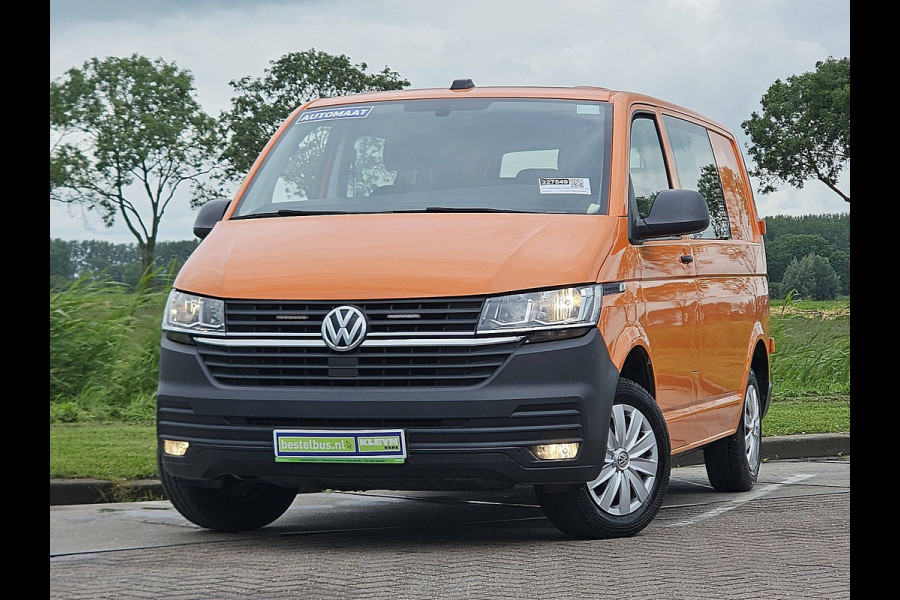 Volkswagen Transporter 2.0 TDI L1H1 28 Highline Dubbel cabine, Airco, Cruisecontrol, DSG automaat,  EURO6, Carplay, org NL, Trekhaak