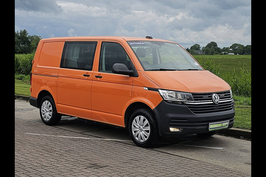 Volkswagen Transporter 2.0 TDI L1H1 28 Highline Dubbel cabine, Airco, Cruisecontrol, DSG automaat,  EURO6, Carplay, org NL, Trekhaak