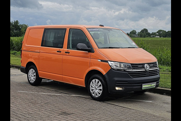 Volkswagen Transporter 2.0 TDI L1H1 28 Highline Dubbel cabine, Airco, Cruisecontrol, DSG automaat,  EURO6, Carplay, org NL, Trekhaak