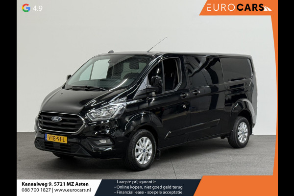 Ford Transit Custom 300 2.0 TDCI L2H1 Limited Dubbele cabine Automaat Navigatie Airco 2 Schuifdeuren Trekhaak PDC Carplay DAB