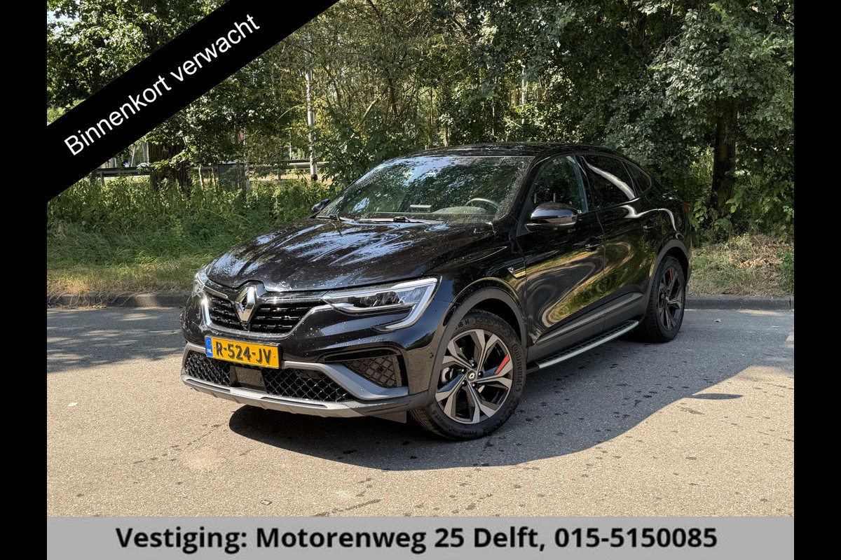 Renault Arkana 1.6 HYBRID 145PK R.S LINE GARANTIE TOT 2032* BIJNA 2023 !PANORAMA-DAK . STOEL & STUUR VERWARMING . NAVIGATIE . PARKEERSENSOREN .
