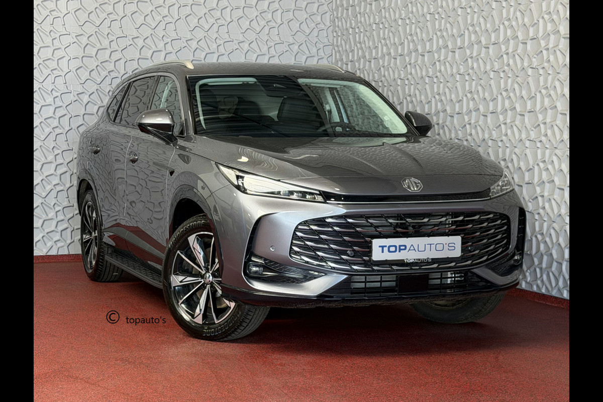 MG MG HS PHEV 1.5 TGDI LUXURY PHEV PLUG-IN HYBRIDE | LEER | 272PK NIEUWE AUTO | >1.000 KM TOTAAL BEREIK | 360° CAMERA | ELEKTRISCHE ACHTERKLEP