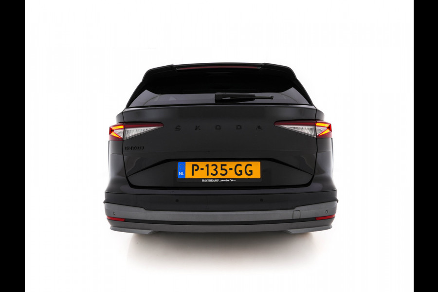 Škoda ENYAQ iV 60 [ 3-Fase-11kW ] {SoH-88%} (INCL-BTW) *LEATHER-FABRIC | FULL-LED | DIGI-COCKPIT | CAMERA | KEYLESS | NAVI-FULLMAP | AMBIENTLIGHT | ECC | HEATED-COMFORTSEATS | PRIVACY-GLASS | DAB+ | PDC | CRUISE | 19"ALU*