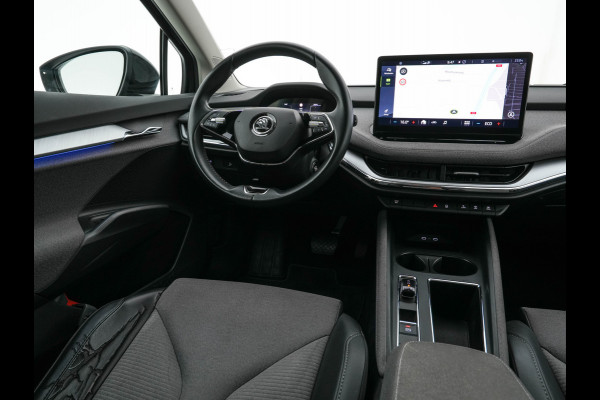 Škoda ENYAQ iV 60 [ 3-Fase-11kW ] {SoH-88%} (INCL-BTW) *LEATHER-FABRIC | FULL-LED | DIGI-COCKPIT | CAMERA | KEYLESS | NAVI-FULLMAP | AMBIENTLIGHT | ECC | HEATED-COMFORTSEATS | PRIVACY-GLASS | DAB+ | PDC | CRUISE | 19"ALU*