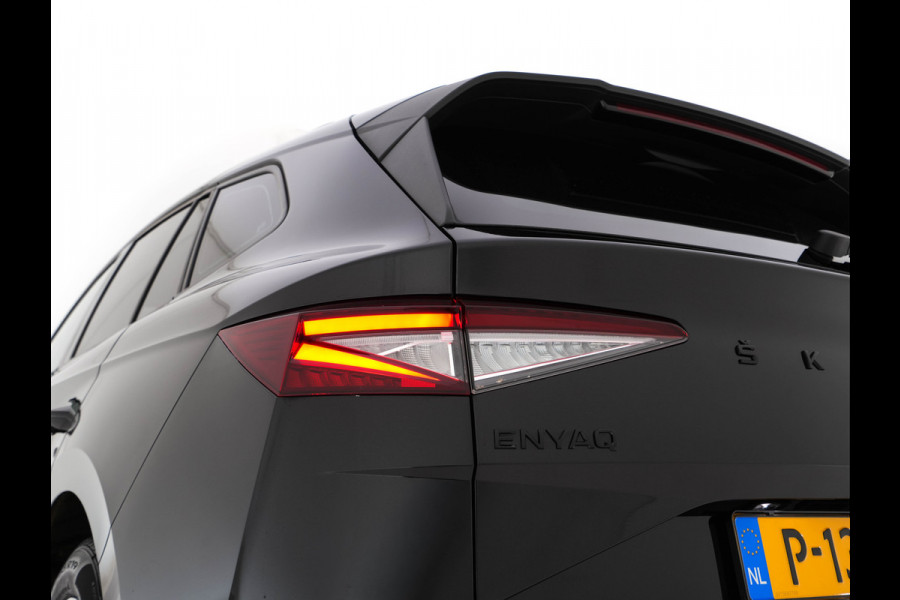 Škoda ENYAQ iV 60 [ 3-Fase-11kW ] {SoH-88%} (INCL-BTW) *LEATHER-FABRIC | FULL-LED | DIGI-COCKPIT | CAMERA | KEYLESS | NAVI-FULLMAP | AMBIENTLIGHT | ECC | HEATED-COMFORTSEATS | PRIVACY-GLASS | DAB+ | PDC | CRUISE | 19"ALU*