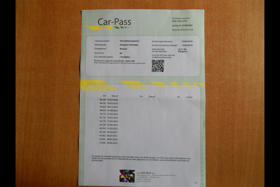 Peugeot Partner Tepee 1.2 PURE TECH STYLE*NAVI*CR CONTR*NW RIEM*