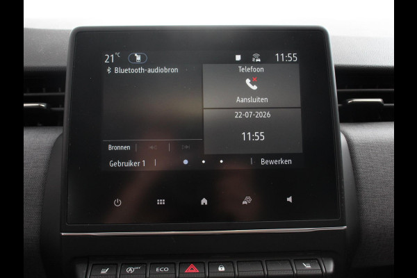 Renault Clio 1.0 TCe 90 Evolution Climate control Cruise control Camera Parkeersensoren achter Verwarmde voorstoelen Stuurverwarming LED Trekhaak Apple Carplay/ Android Auto