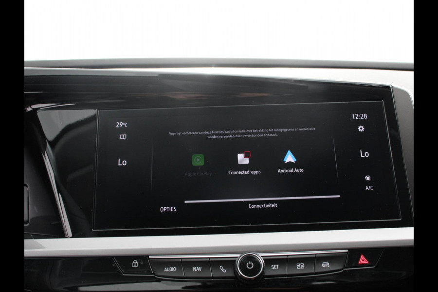 Opel Grandland 1.2 Turbo GS Automaat Navigatie Apple Carplay/Android Auto Camera Parkeersensoren Adaptive Cruise Control Dodehoekdetectie Stoel-en stuurverwarming Climate Control Lichtmetalen velgen