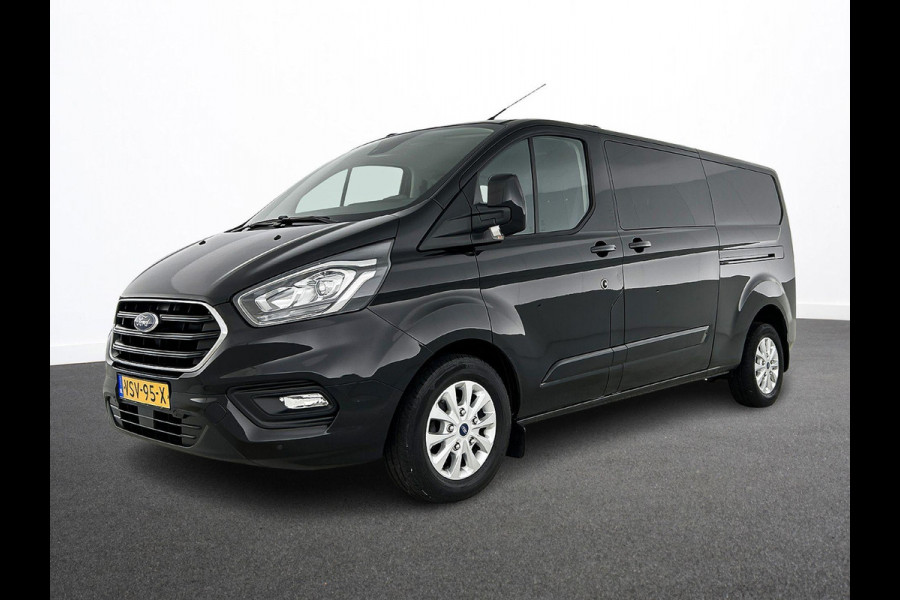 Ford Transit Custom 300 2.0 TDCI L2H1 Limited Dubbele cabine Automaat Navi Airco 2x Schuifdeuren Trekhaak Parkeersensoren Carplay
