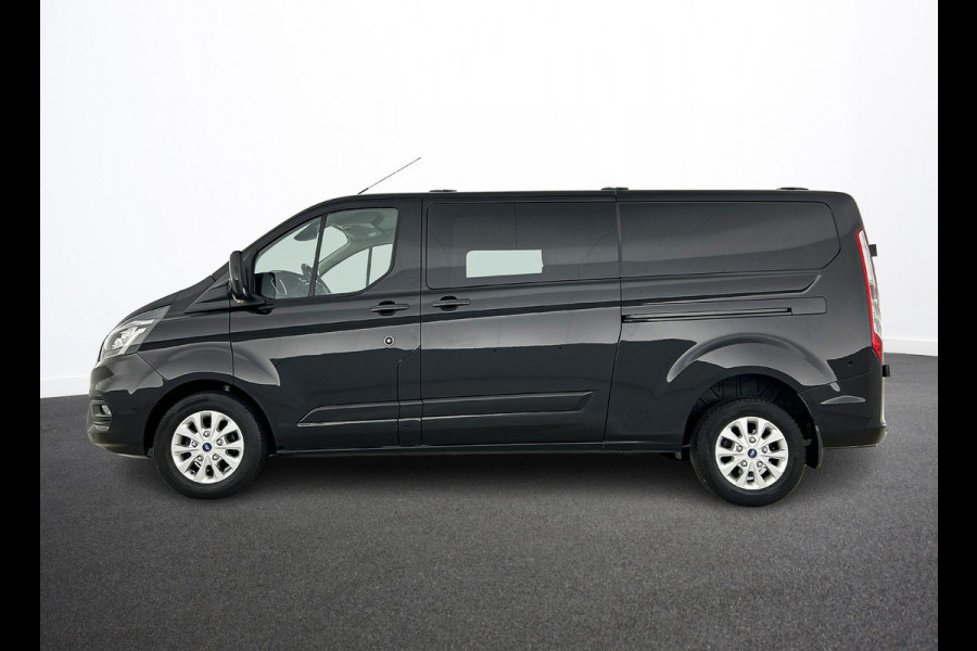 Ford Transit Custom 300 2.0 TDCI L2H1 Limited Dubbele cabine Automaat Navi Airco 2x Schuifdeuren Trekhaak Parkeersensoren Carplay