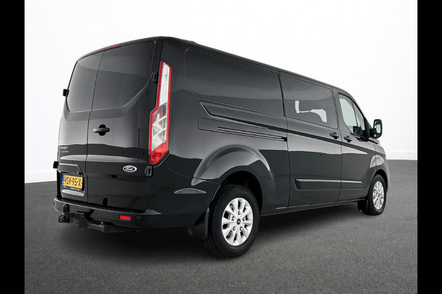 Ford Transit Custom 300 2.0 TDCI L2H1 Limited Dubbele cabine Automaat Navi Airco 2x Schuifdeuren Trekhaak Parkeersensoren Carplay