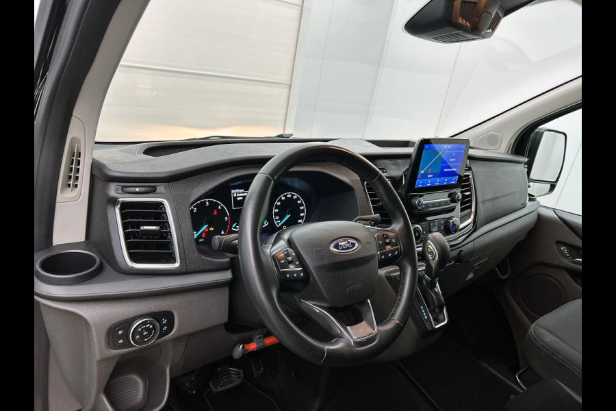Ford Transit Custom 300 2.0 TDCI L2H1 Limited Dubbele cabine Automaat Navi Airco 2x Schuifdeuren Trekhaak Parkeersensoren Carplay