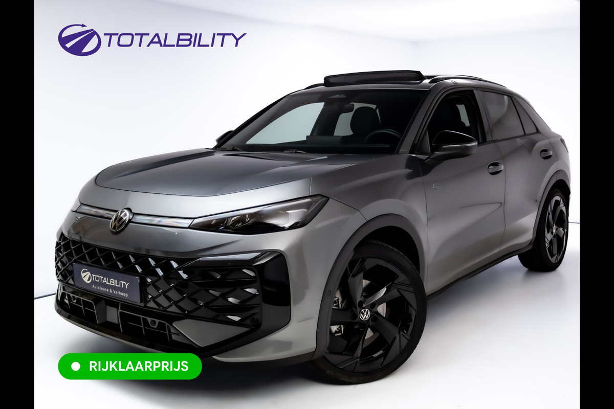 Volkswagen T-Roc 1.5 TSI R-Line Edition | Panoramadak | Elec. Trekhaak | Elec. klep | 20" LMV | IQ Light | Stoel & Stuur verw. Adap. Cruise, Black Style, Apple Carplay, Android auto, Achteruitrijcamera, Comfort stoelen, Rijklaarprijs