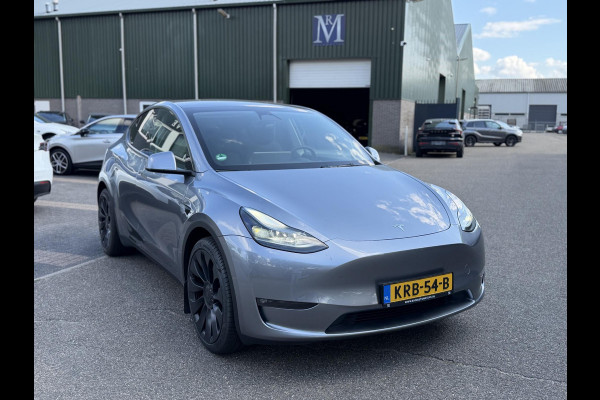 Tesla Model Y Long Range AWD 75 kWh SOH 94%| QUICKSILVER!| TESLA FABRIEKSGARANTIE TOT 04-2028/ 80.000KM | FABRIEKSGARANTIE OP ACCU & AANDRIJFLIJN TOT 2032 OF 192.000 KM | BTW VERREKENBAAR