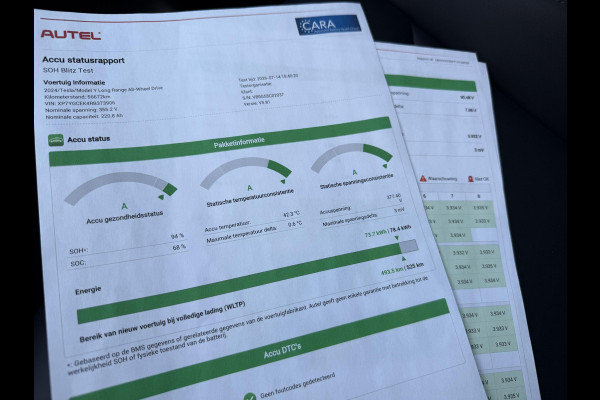 Tesla Model Y Long Range AWD 75 kWh SOH 94%| QUICKSILVER!| TESLA FABRIEKSGARANTIE TOT 04-2028/ 80.000KM | FABRIEKSGARANTIE OP ACCU & AANDRIJFLIJN TOT 2032 OF 192.000 KM | BTW VERREKENBAAR