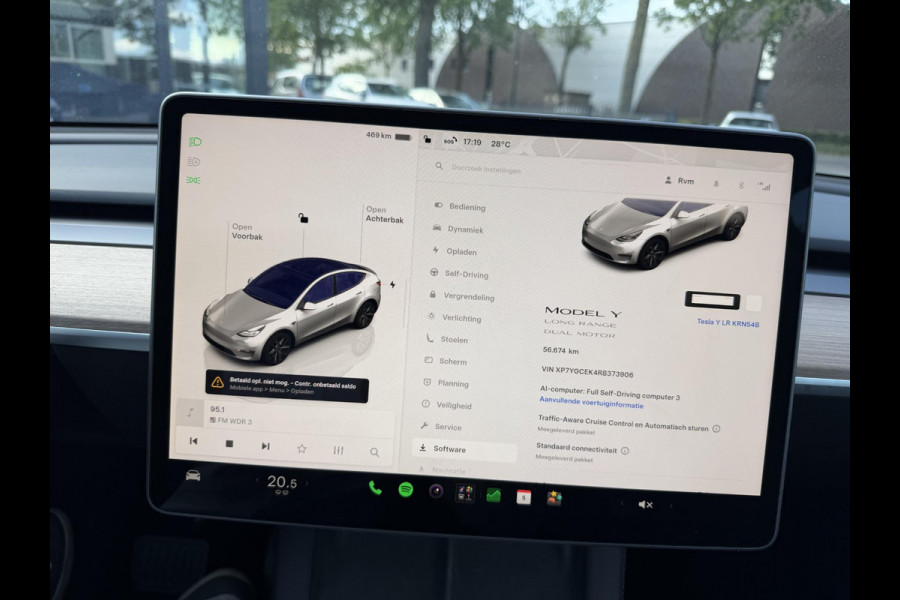 Tesla Model Y Long Range AWD 75 kWh SOH 94%| QUICKSILVER!| TESLA FABRIEKSGARANTIE TOT 04-2028/ 80.000KM | FABRIEKSGARANTIE OP ACCU & AANDRIJFLIJN TOT 2032 OF 192.000 KM | BTW VERREKENBAAR