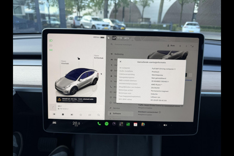 Tesla Model Y Long Range AWD 75 kWh SOH 94%| QUICKSILVER!| TESLA FABRIEKSGARANTIE TOT 04-2028/ 80.000KM | FABRIEKSGARANTIE OP ACCU & AANDRIJFLIJN TOT 2032 OF 192.000 KM | BTW VERREKENBAAR