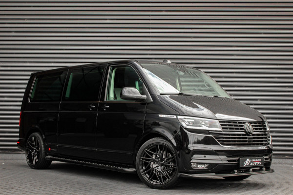 Volkswagen Transporter 2.0 TDI L2H1 CARAVELLE 204PK DC DUBBEL CABINE / ELEK.SCHUIF / FULL OPTIONS / LEDER / FULL BLACK / APPLE CAR