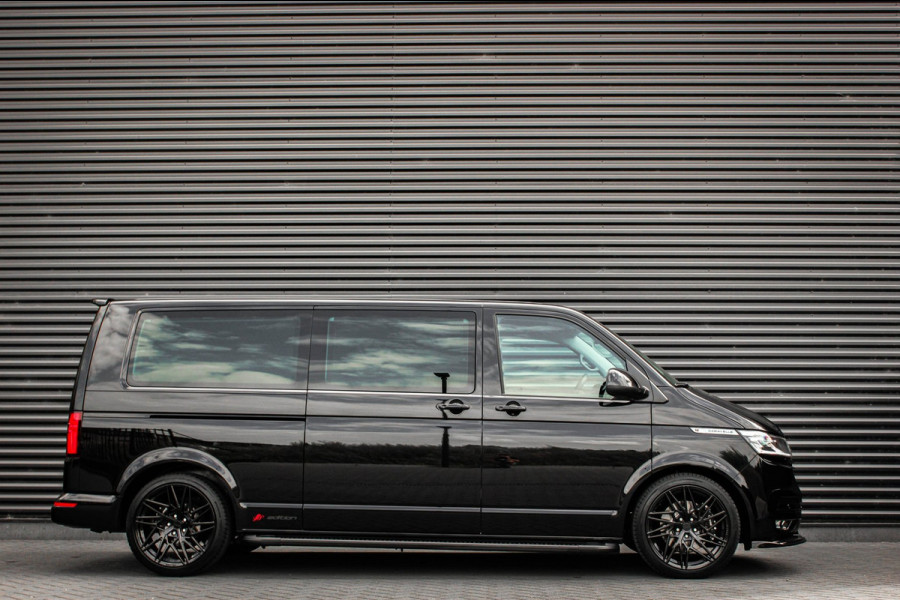 Volkswagen Transporter 2.0 TDI L2H1 CARAVELLE 204PK DC DUBBEL CABINE / ELEK.SCHUIF / FULL OPTIONS / LEDER / FULL BLACK / APPLE CAR