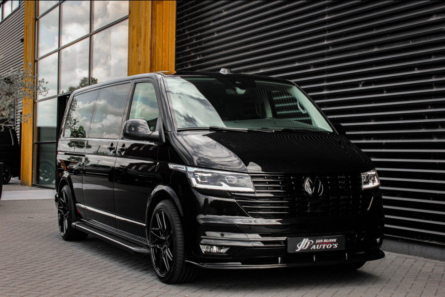 Volkswagen Transporter 2.0 TDI L2H1 CARAVELLE 204PK DC DUBBEL CABINE / ELEK.SCHUIF / FULL OPTIONS / LEDER / FULL BLACK / APPLE CAR