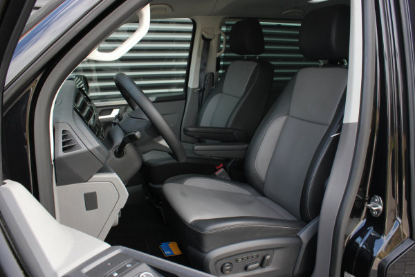 Volkswagen Transporter 2.0 TDI L2H1 CARAVELLE 204PK DC DUBBEL CABINE / ELEK.SCHUIF / FULL OPTIONS / LEDER / FULL BLACK / APPLE CAR