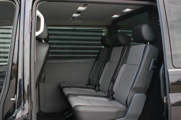 Volkswagen Transporter 2.0 TDI L2H1 CARAVELLE 204PK DC DUBBEL CABINE / ELEK.SCHUIF / FULL OPTIONS / LEDER / FULL BLACK / APPLE CAR