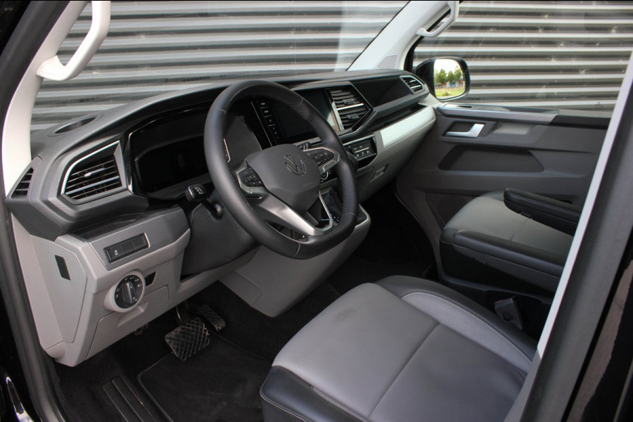 Volkswagen Transporter 2.0 TDI L2H1 CARAVELLE 204PK DC DUBBEL CABINE / ELEK.SCHUIF / FULL OPTIONS / LEDER / FULL BLACK / APPLE CAR