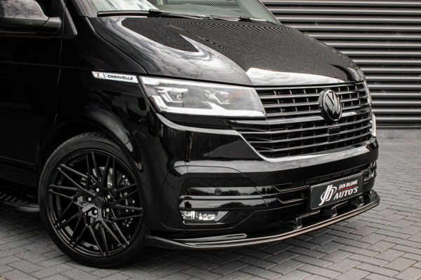 Volkswagen Transporter 2.0 TDI L2H1 CARAVELLE 204PK DC DUBBEL CABINE / ELEK.SCHUIF / FULL OPTIONS / LEDER / FULL BLACK / APPLE CAR