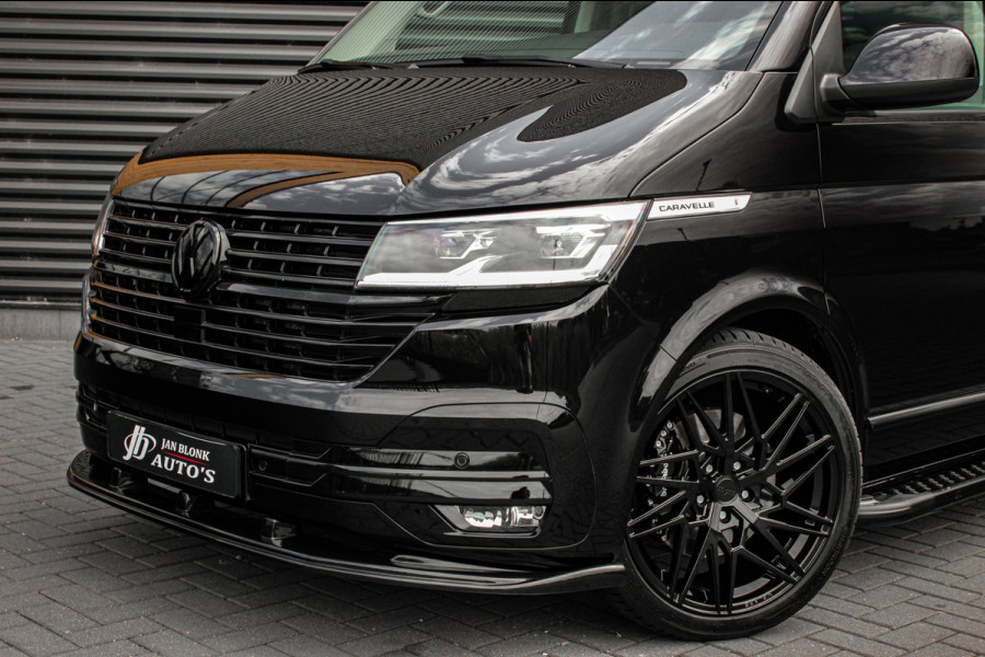 Volkswagen Transporter 2.0 TDI L2H1 CARAVELLE 204PK DC DUBBEL CABINE / ELEK.SCHUIF / FULL OPTIONS / LEDER / FULL BLACK / APPLE CAR
