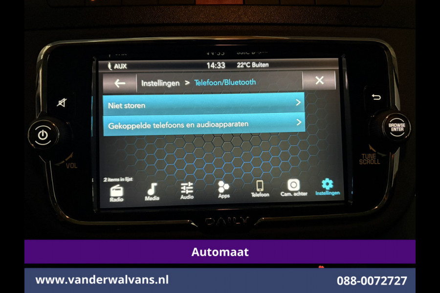 Iveco Daily 35S16 157pk Automaat L3H2 Euro6 Airco | Camera | LED | Cruisecontrol | Chauffeursstoel Parkeersensoren, Bijrijdersbank, 3500kg trekvermogen