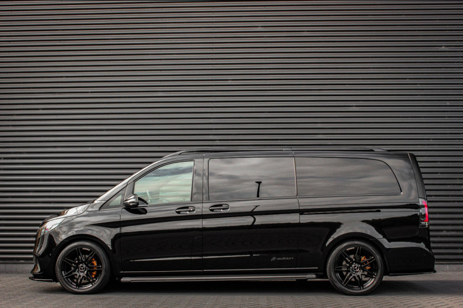 Mercedes-Benz V-Klasse 300d L3 240PK JB-EDITION EXTRA LANG / ELEK- SCHUIFDEUREN / NIGHT EDITION / DUBBEL CABINE DC /STOELVERWAMING