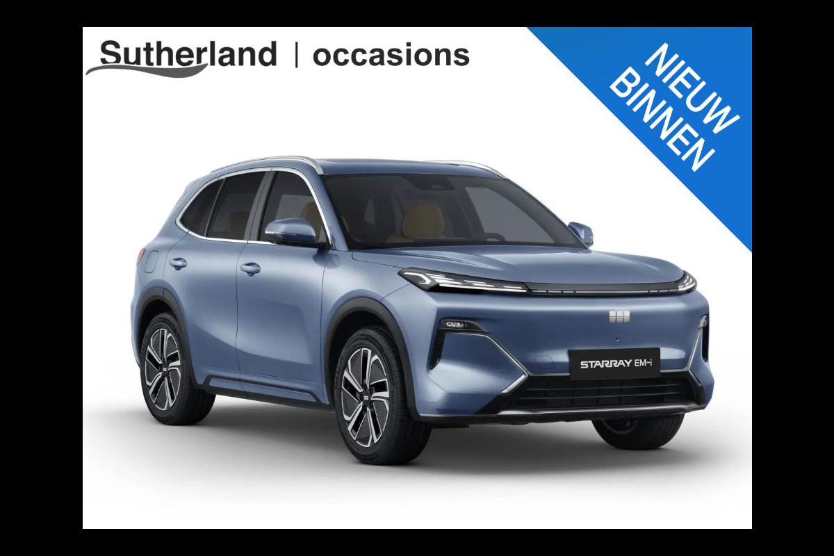 GEELY Starray EM-i 1.5 Max+ 262 PK | Panoramadak | Stoelverwarming & verkoeling | 136Km elektrisch bereik | 360 Camera | Achterbank verwarmd | Parkeersensoren | 19 Inch LMV |