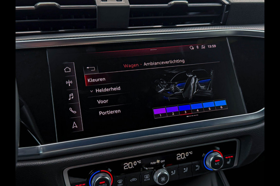 Audi Q3 Sportback 35TFSI 150pk S-Tronic Competition S Edition S-Line Pano|Leder/Alcantara|B&O|Matrix|ACC|Black|Trekh|Ambiance|RSQ3