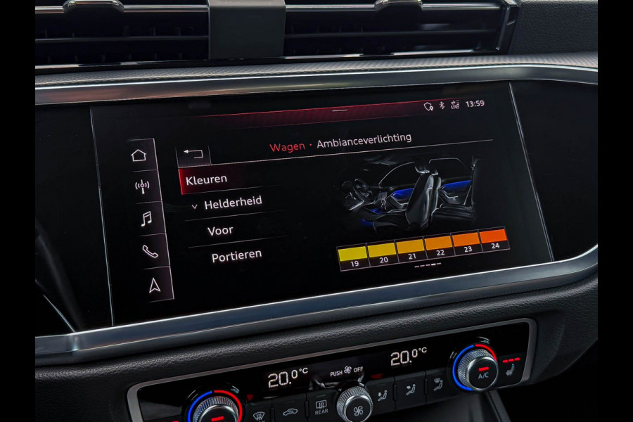 Audi Q3 Sportback 35TFSI 150pk S-Tronic Competition S Edition S-Line Pano|Leder/Alcantara|B&O|Matrix|ACC|Black|Trekh|Ambiance|RSQ3