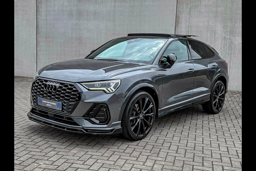 Audi Q3 Sportback 35TFSI 150pk S-Tronic Competition S Edition S-Line Pano|Leder/Alcantara|B&O|Matrix|ACC|Black|Trekh|Ambiance|RSQ3